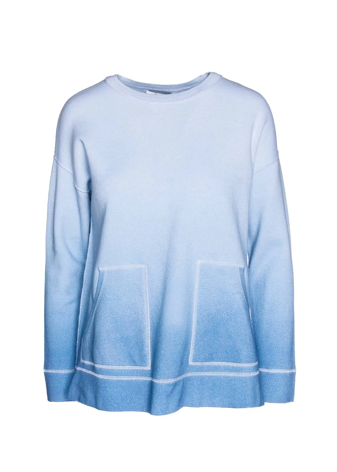 3/4 Sleeve Ombre Pullover