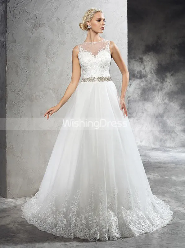 A-line Wedding Dresses,Princess Wedding Dress,Modern Wedding Dress,WD00279