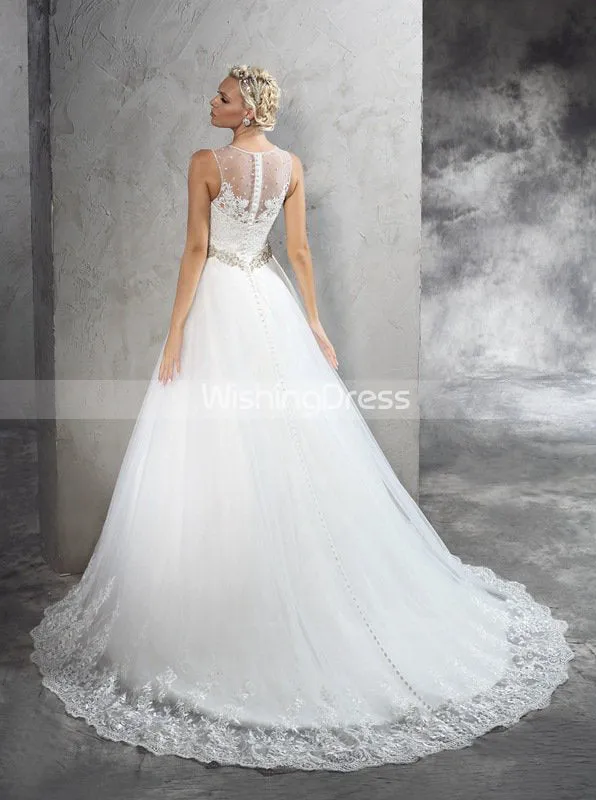 A-line Wedding Dresses,Princess Wedding Dress,Modern Wedding Dress,WD00279