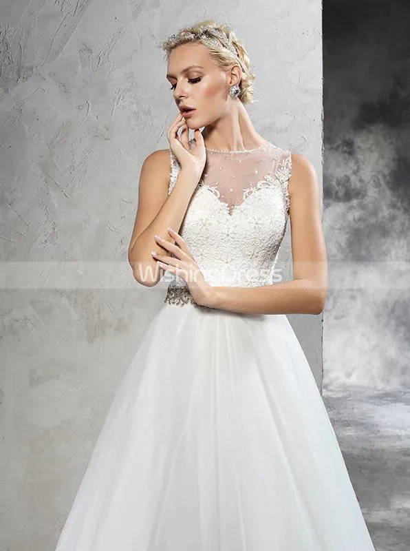 A-line Wedding Dresses,Princess Wedding Dress,Modern Wedding Dress,WD00279