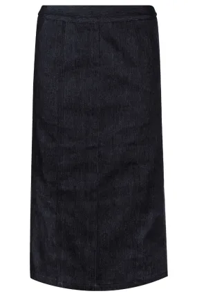 Asta Slimfit Skirt | Black Denim | Nederdel fra Liberté