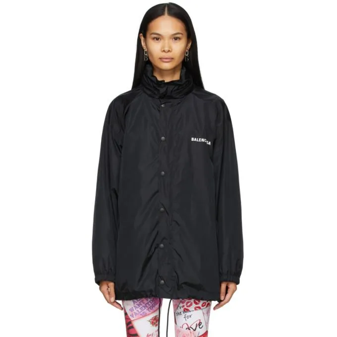 Balenciaga Black Defile Rain Jacket