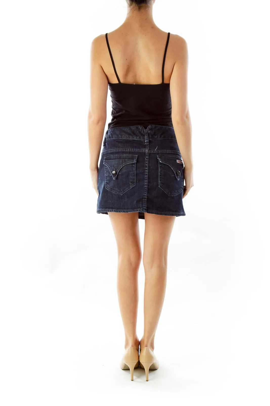Blue Denim Mini-Skirt