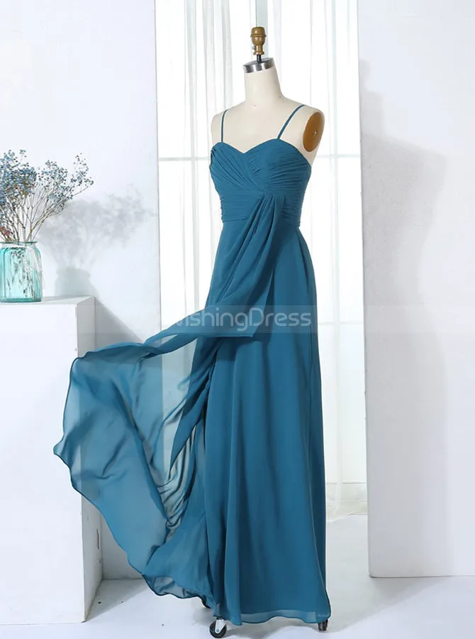 Bridesmaid Dresses with Detachable Straps,Full Length Bridesmaid Dress,BD00299