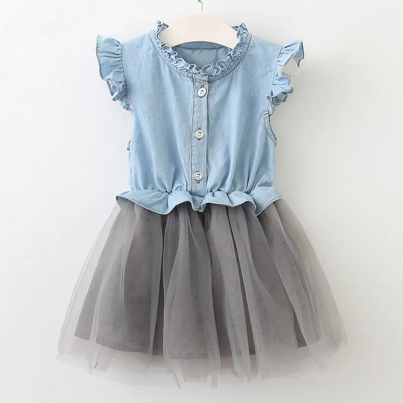 Butterfly Letter T-shirt and Floral Voile Dress