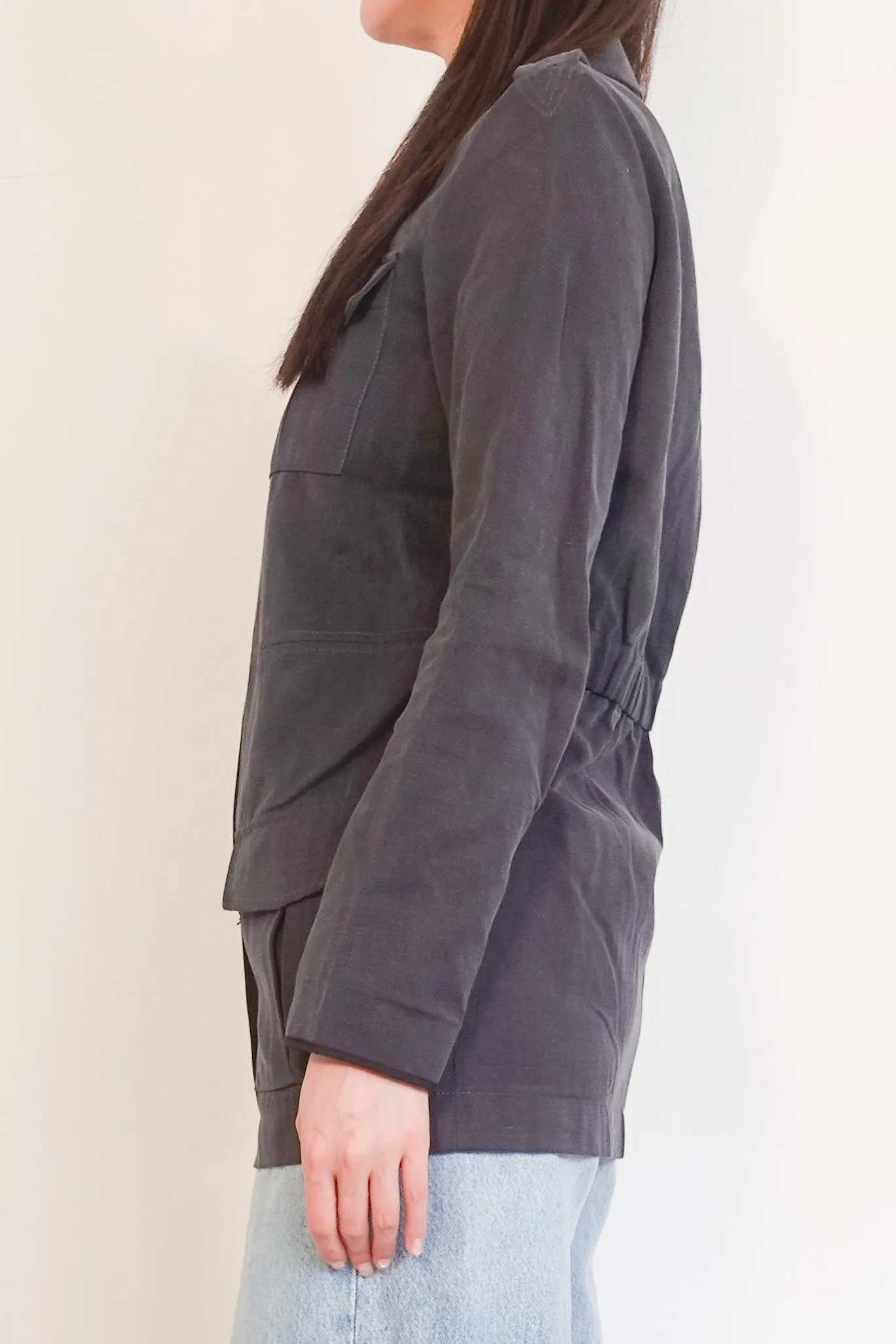 Denim cargo jacket