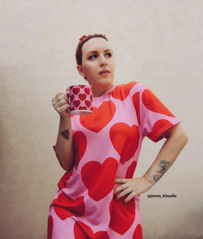 ELLIE LOVE red - T-shirt dress