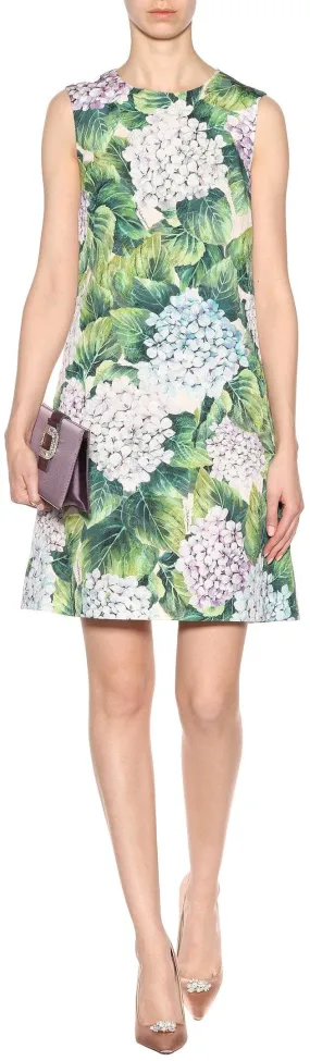 Hydrangea Print Shift Dress