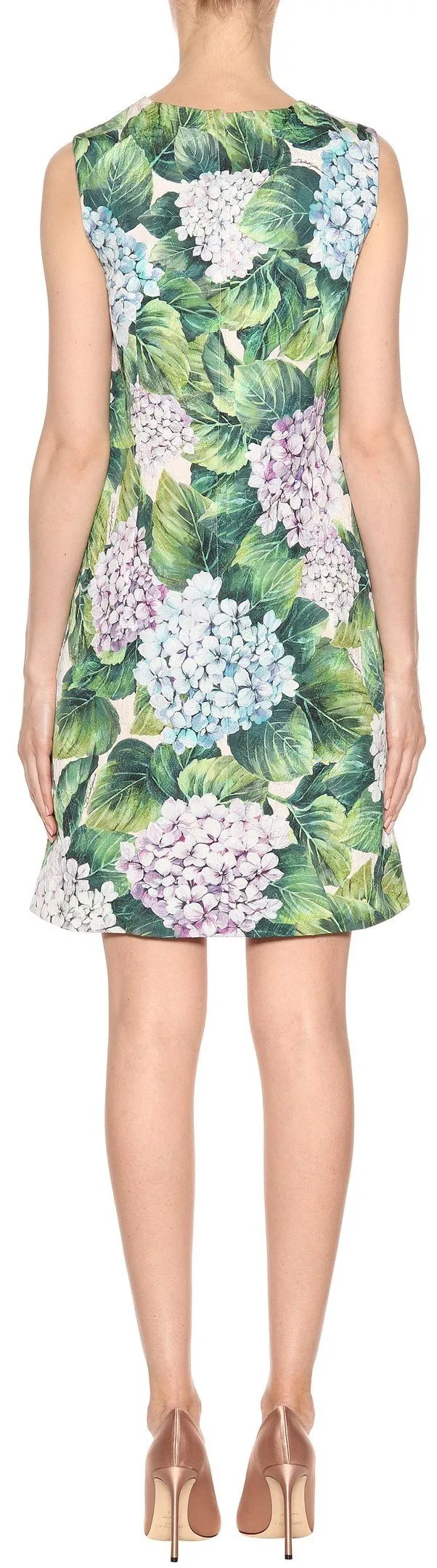 Hydrangea Print Shift Dress