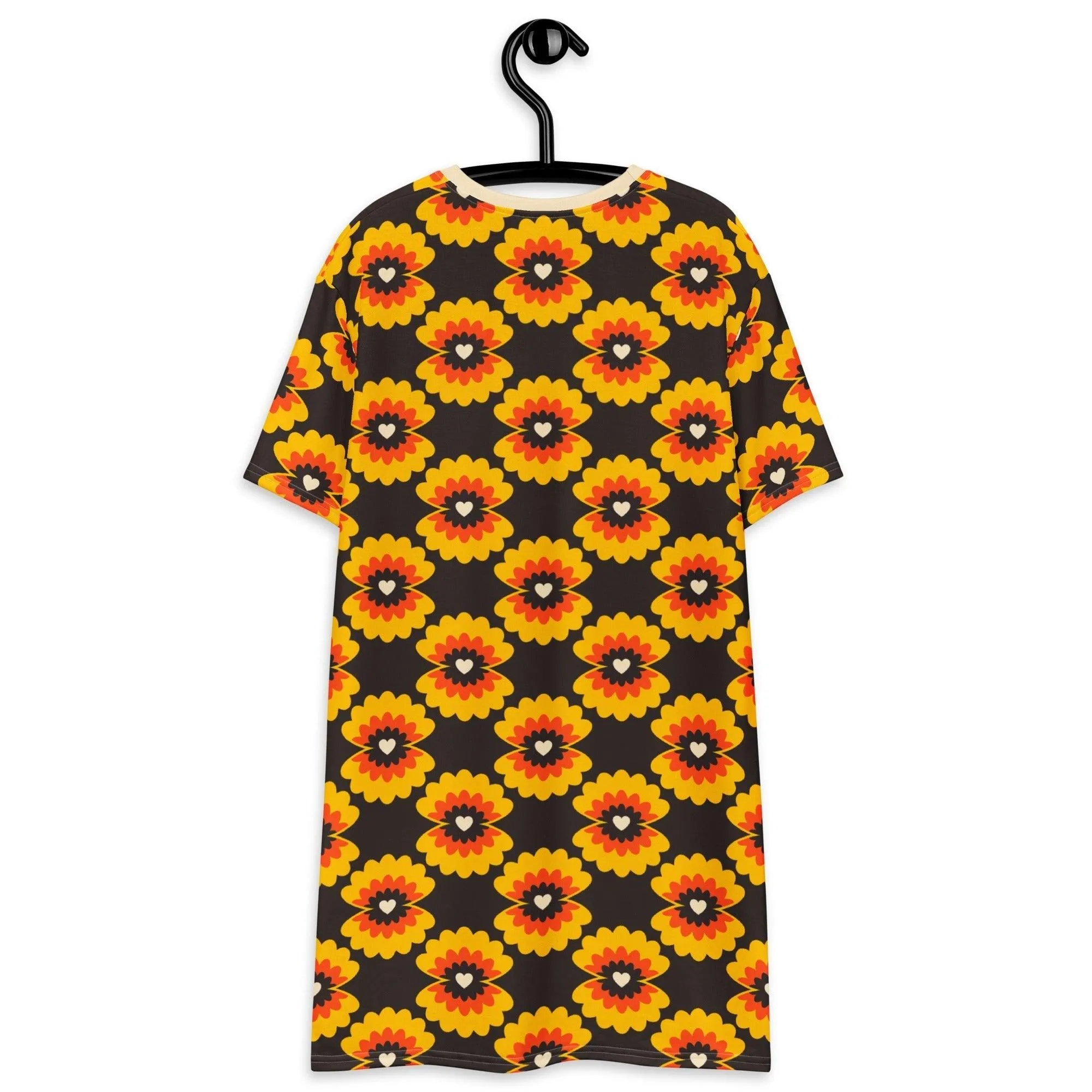 LOVE PEARL orange brown - T-shirt dress