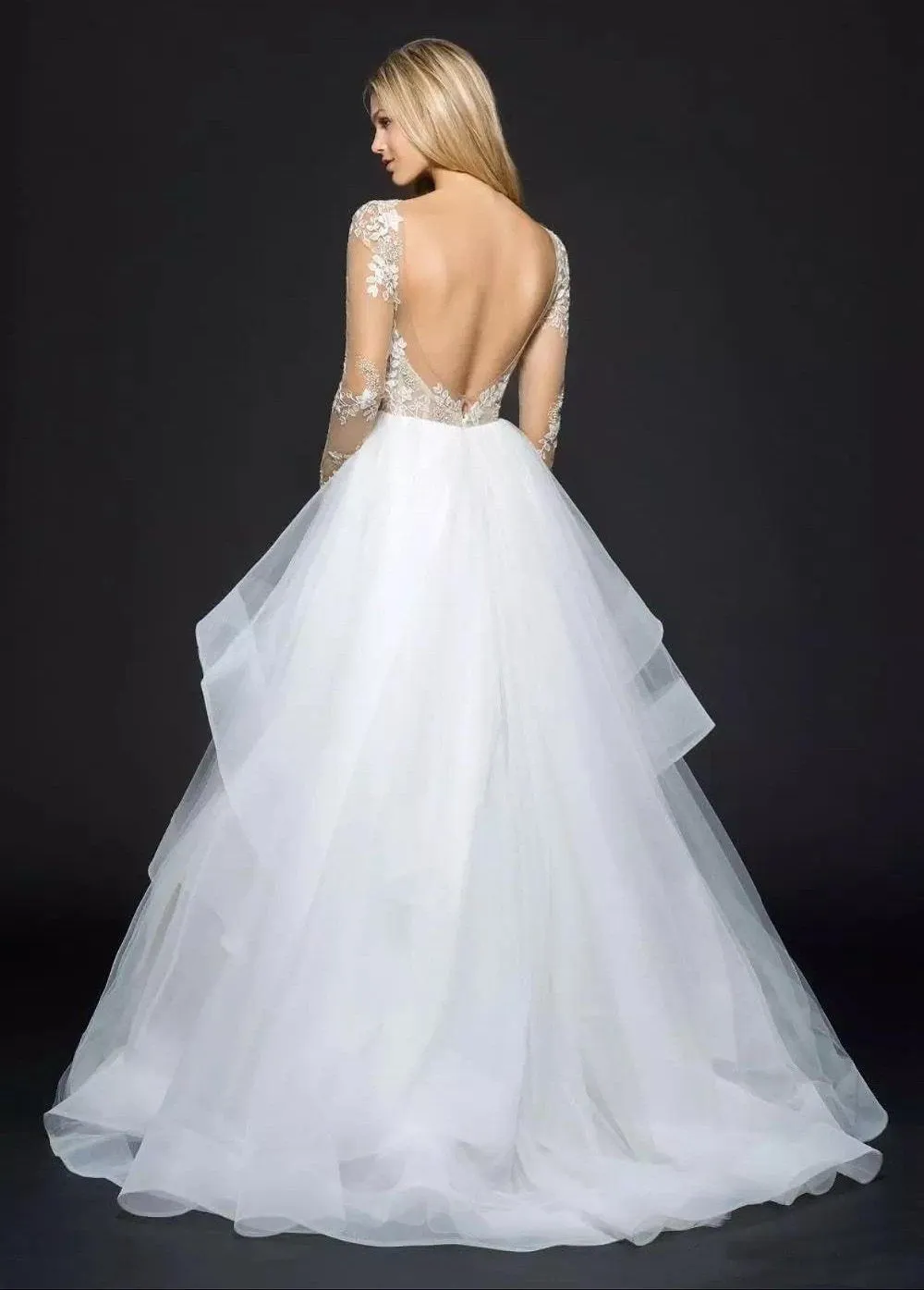Luxury Princess Wedding Dress with Long Sleeve