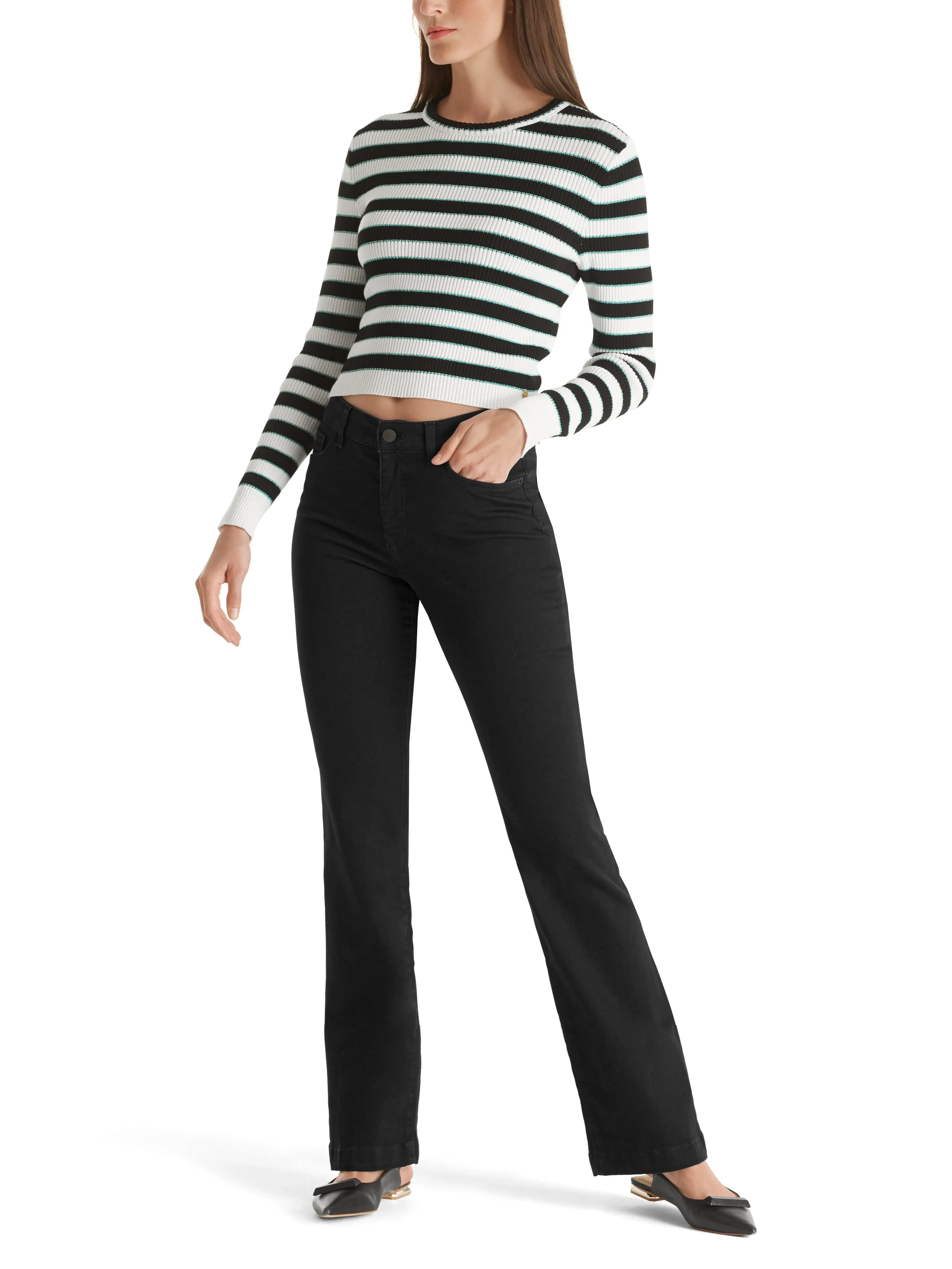 MARC CAIN Black Flared Jeans