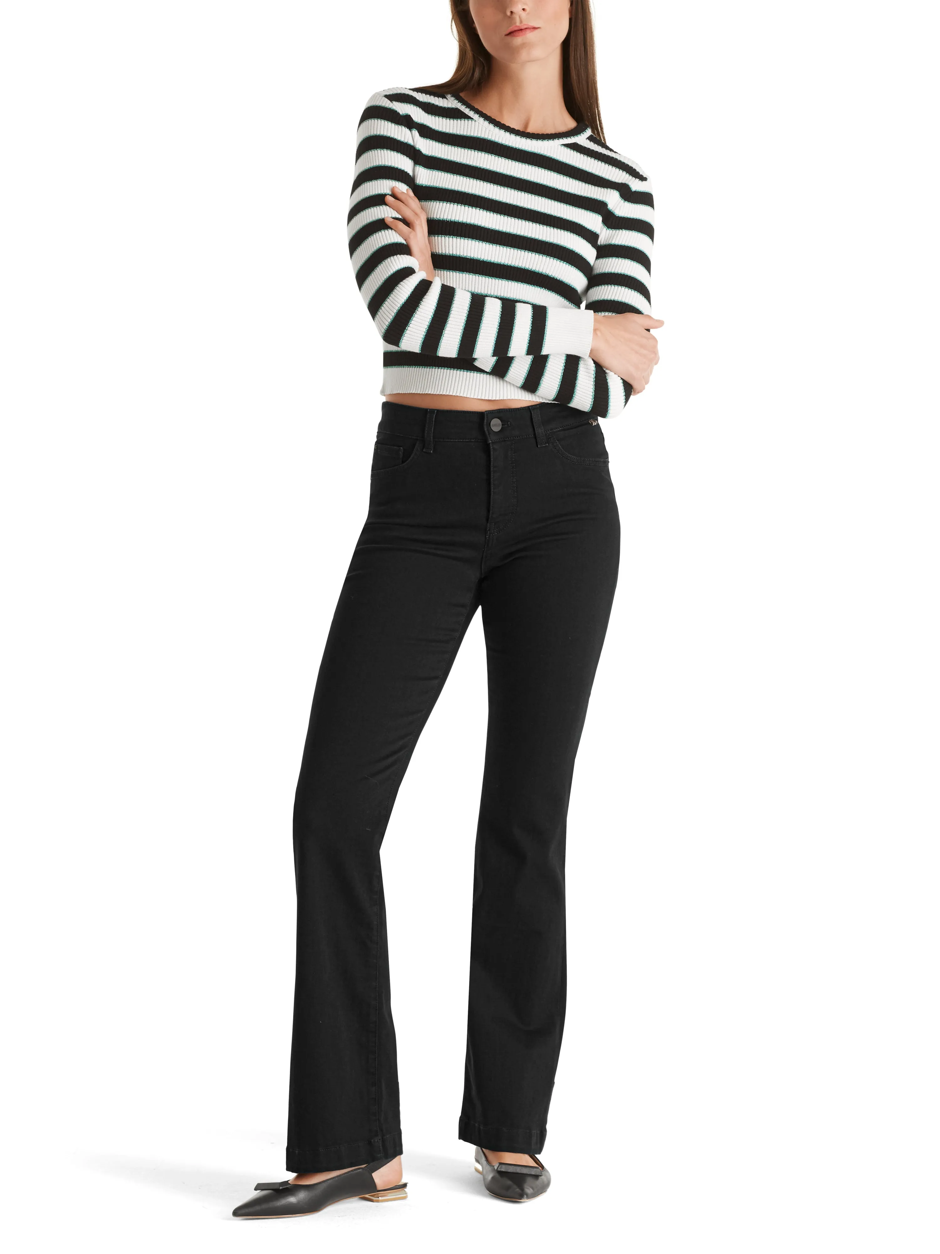 MARC CAIN Black Flared Jeans