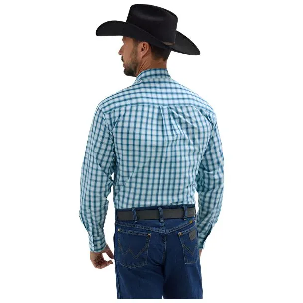 Men's Wrangler® George Strait™ Long Sleeve Button Down One Pocket Shirt 2356886