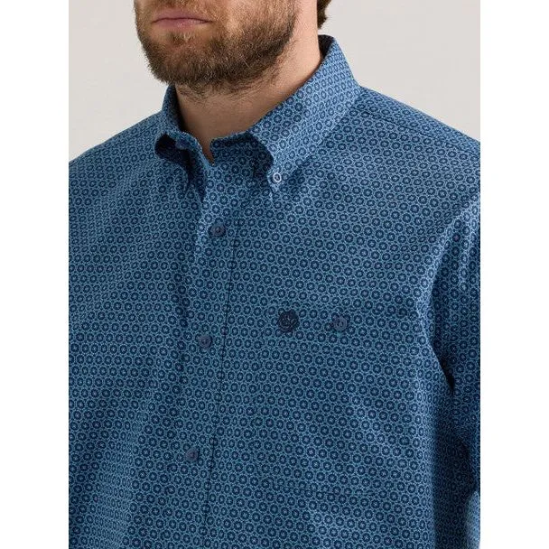 Men's Wrangler® George Strait One Pocket Long Sleeve Shirt 112352723