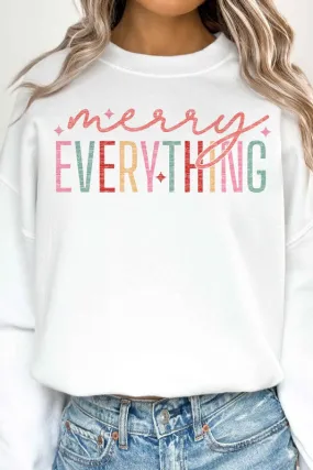 MERRRY EVERYTHING CHRISTMAS OVERSIZED SWEATSHIRT