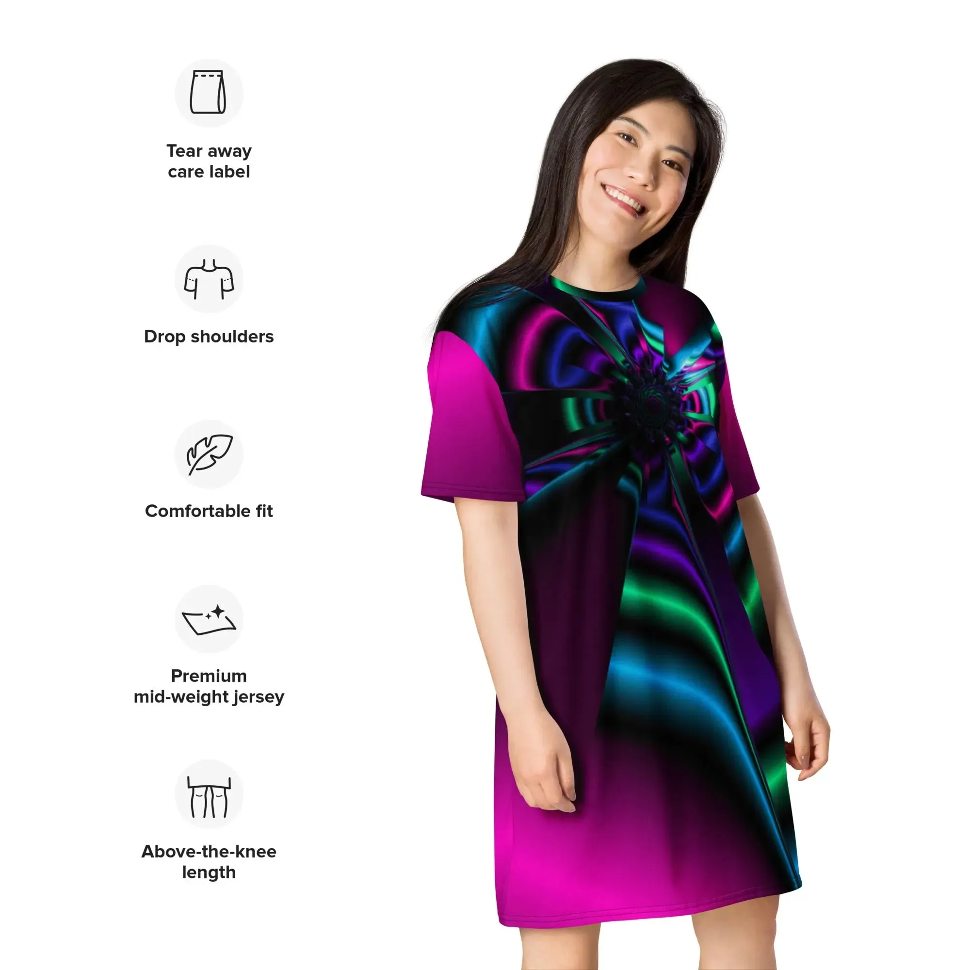 "Cosmic Blast" Collection - T-Shirt Dress