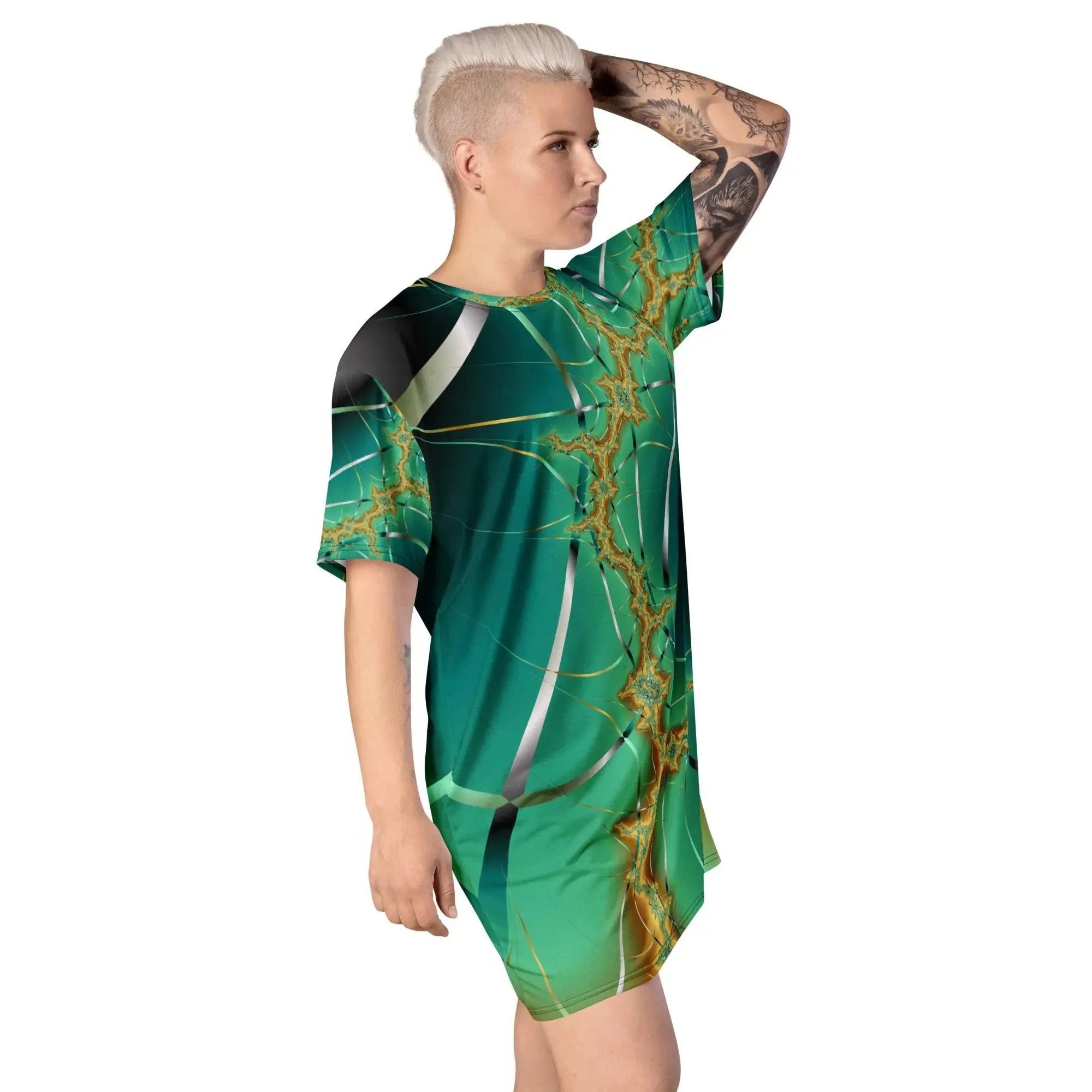 "Cosmic Twist" Collection - T-Shirt Dress