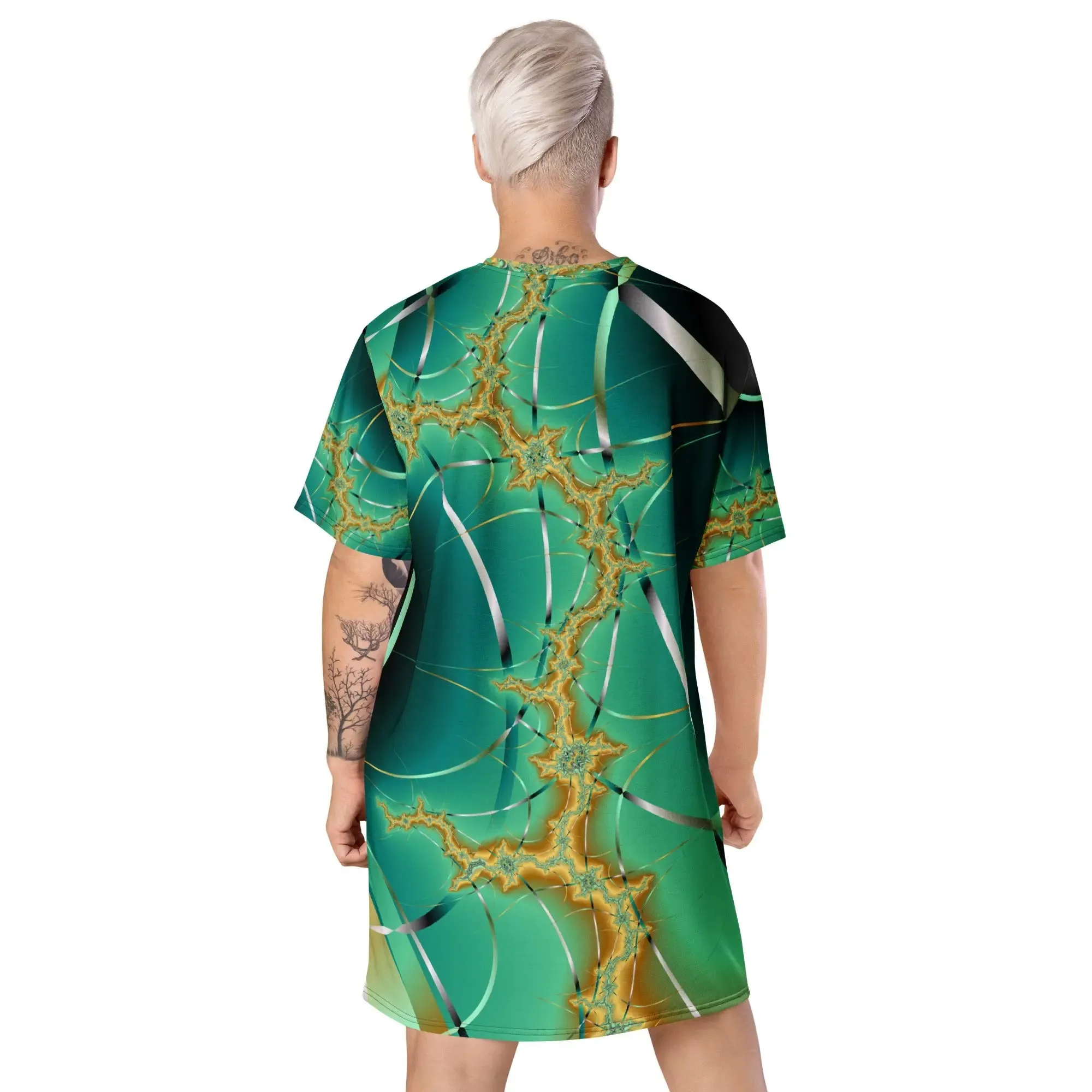 "Cosmic Twist" Collection - T-Shirt Dress