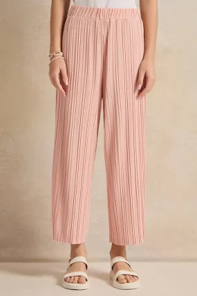 Senior Girls Pink Pleated Pants