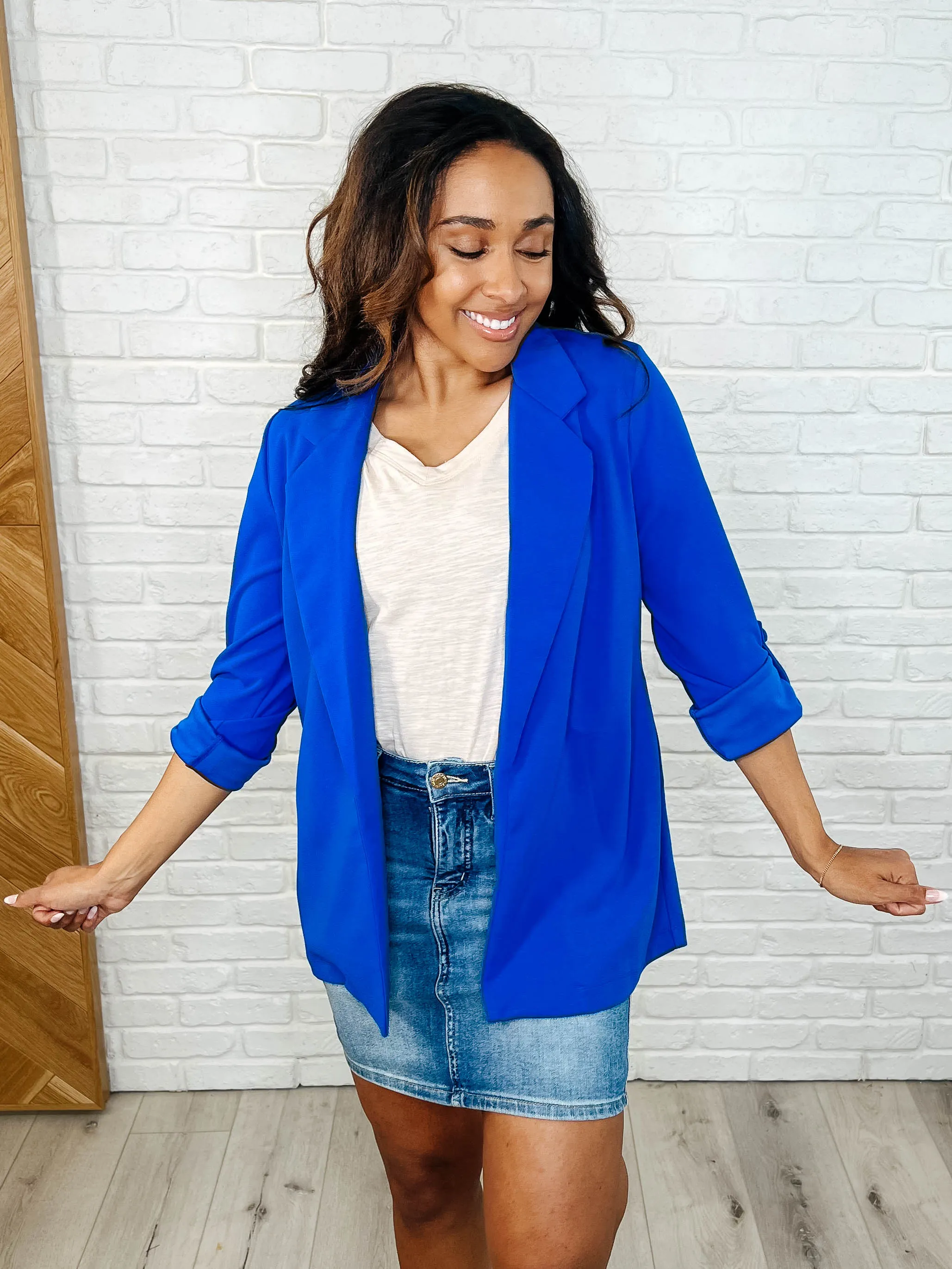 Tummy Control Denim Skirt