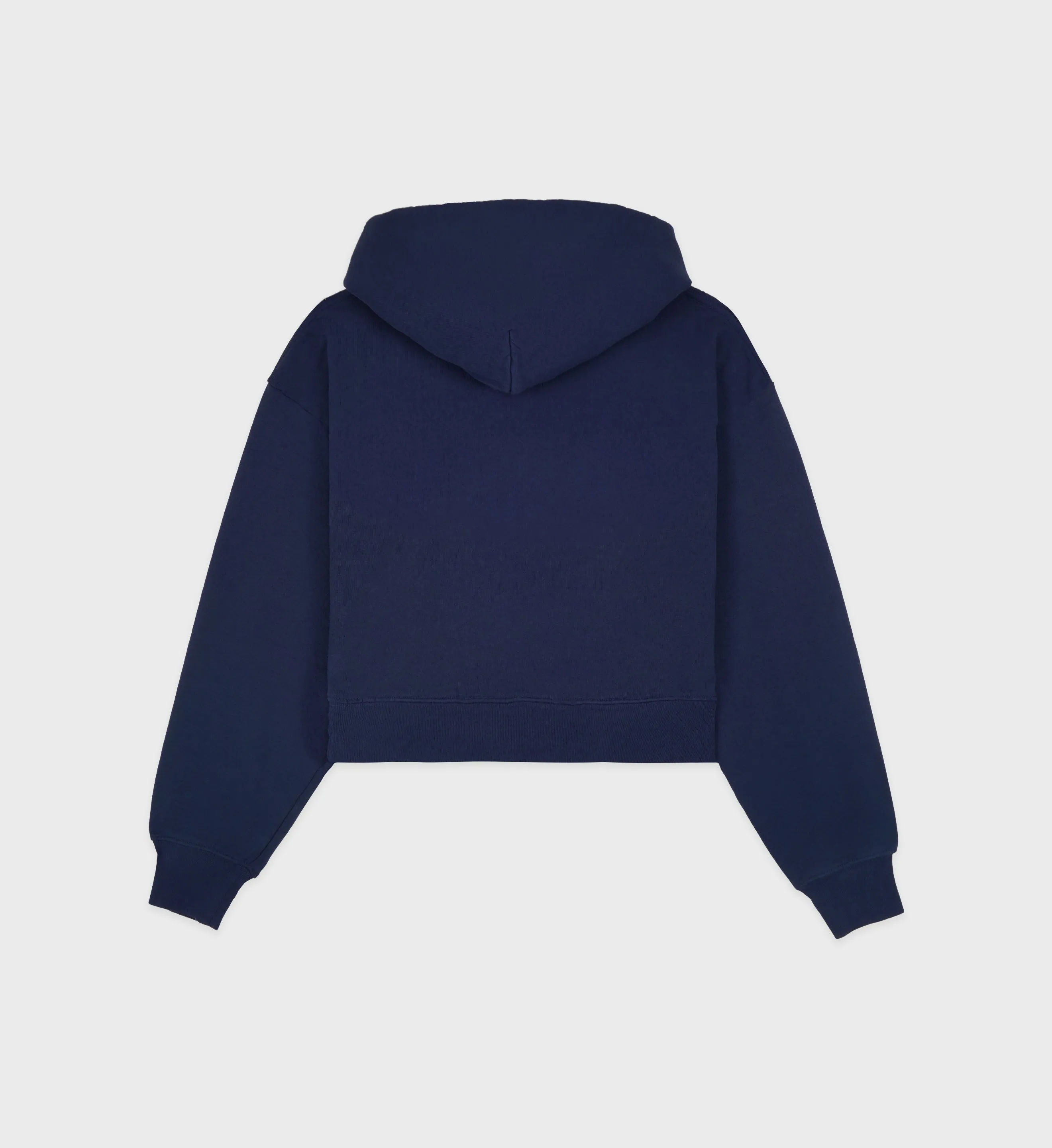 Wellness Ivy Cropped Hoodie - Navy/White