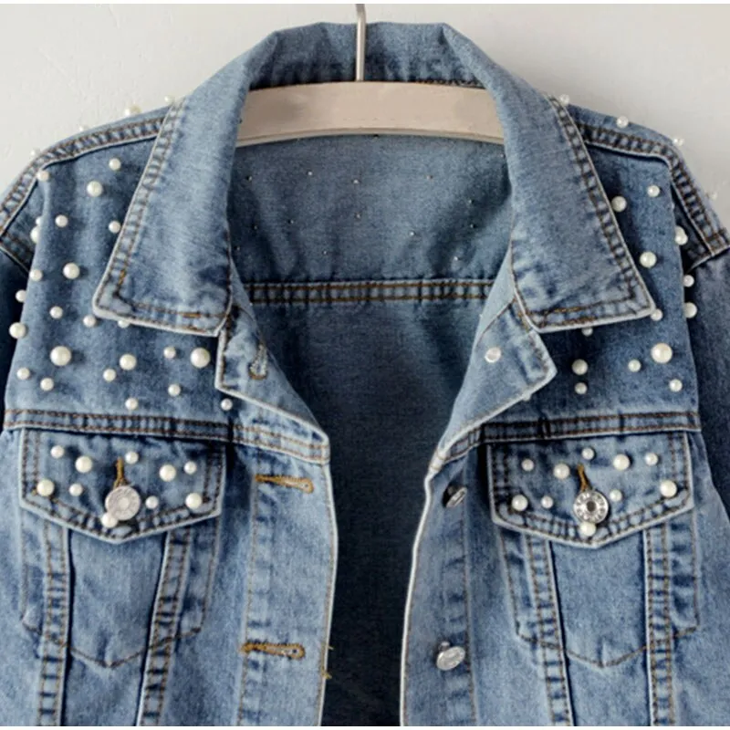 Women Pearl Beading Jackets
