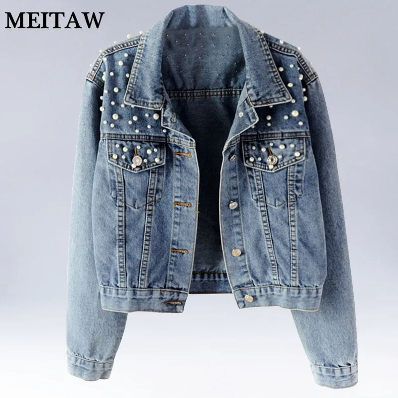 Women Pearl Beading Jackets